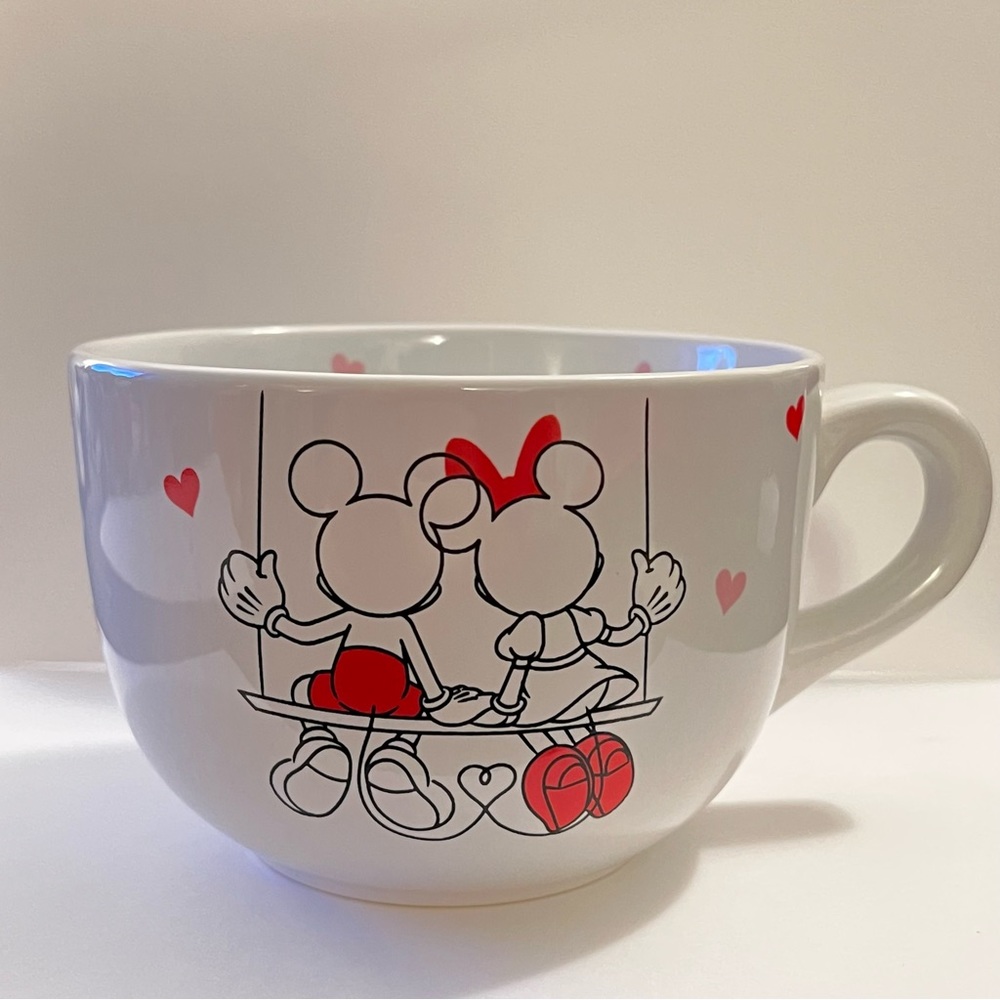 Disney Mickey and Minnie Mouse Valentine’s Day Jumbo Soup Mug